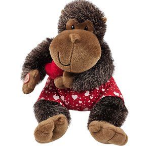 Hallmark Boom Boom Animated Monkey Gorilla Valentines Love Red Heart Shorts